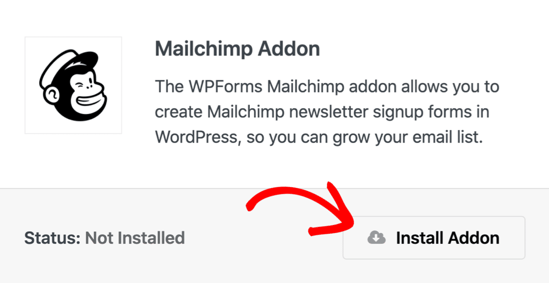 Mailchimp addon