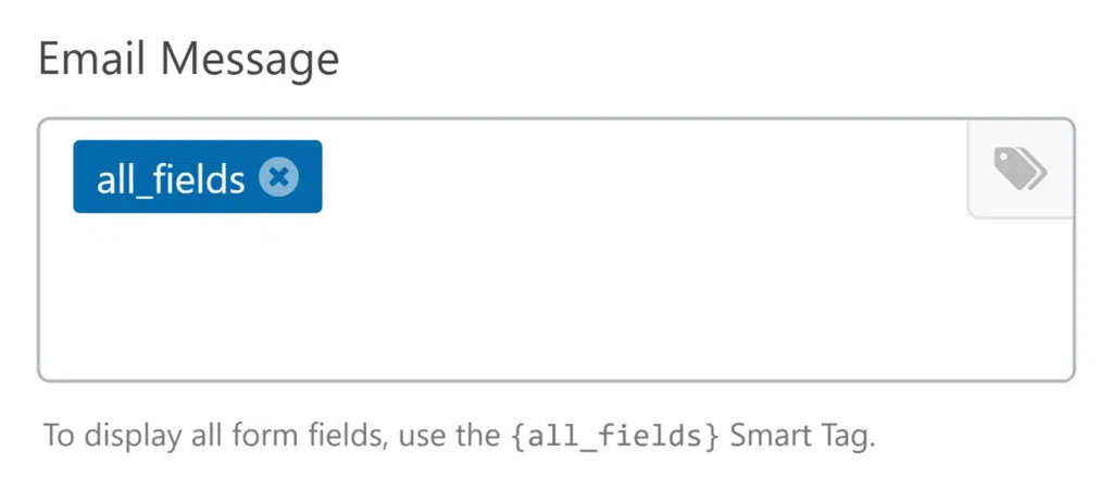 mensagem de e-mail de notificação