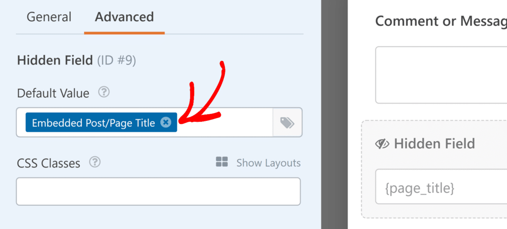 page-title-smart-tag - WPForms The {page_title} smart tag in the Default Value field