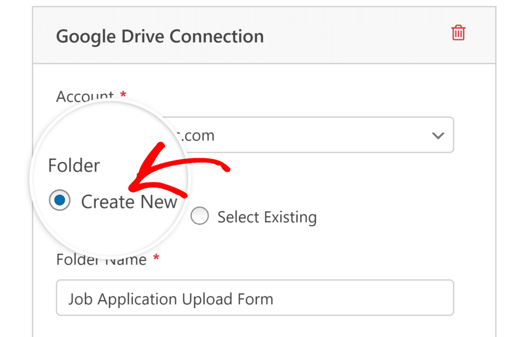Create-new-folder-option - WPForms Create New folder option