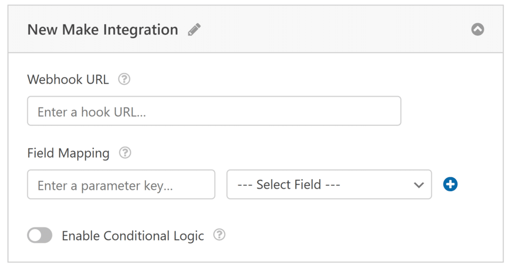 make-integration-fields - WPForms Detalles de la integración