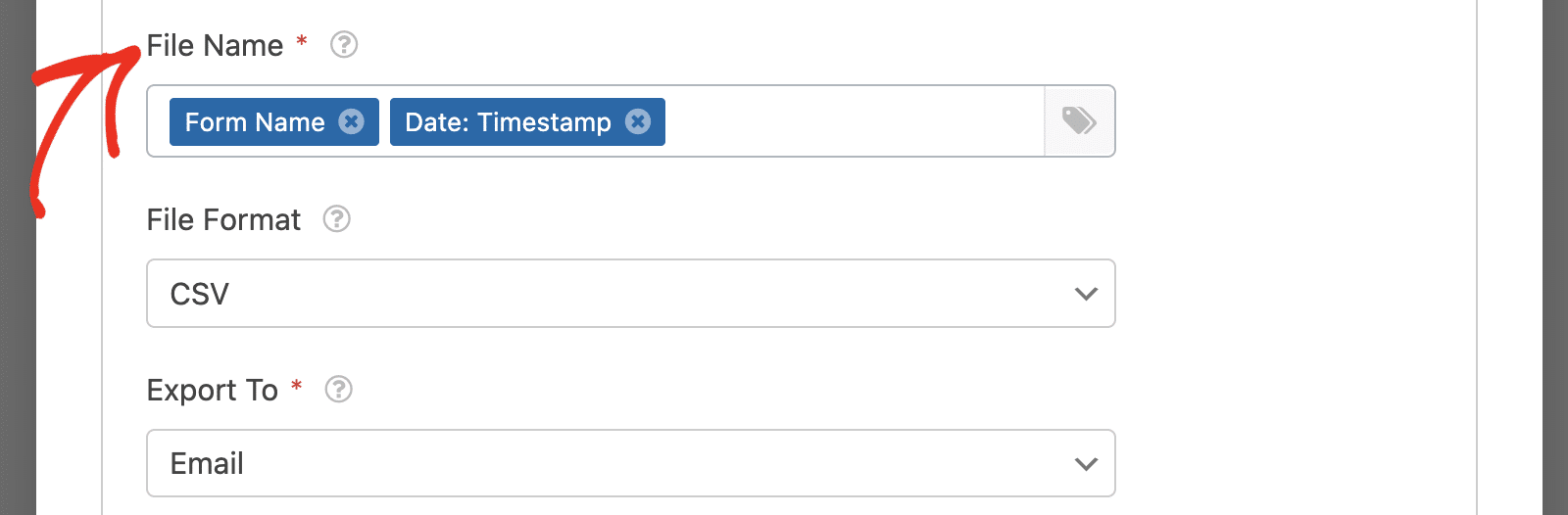 Actualizar nombre de archivo