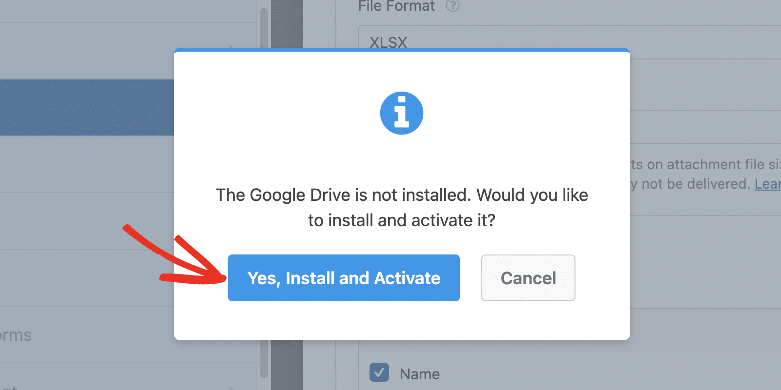 Instalar el complemento de Google Drive