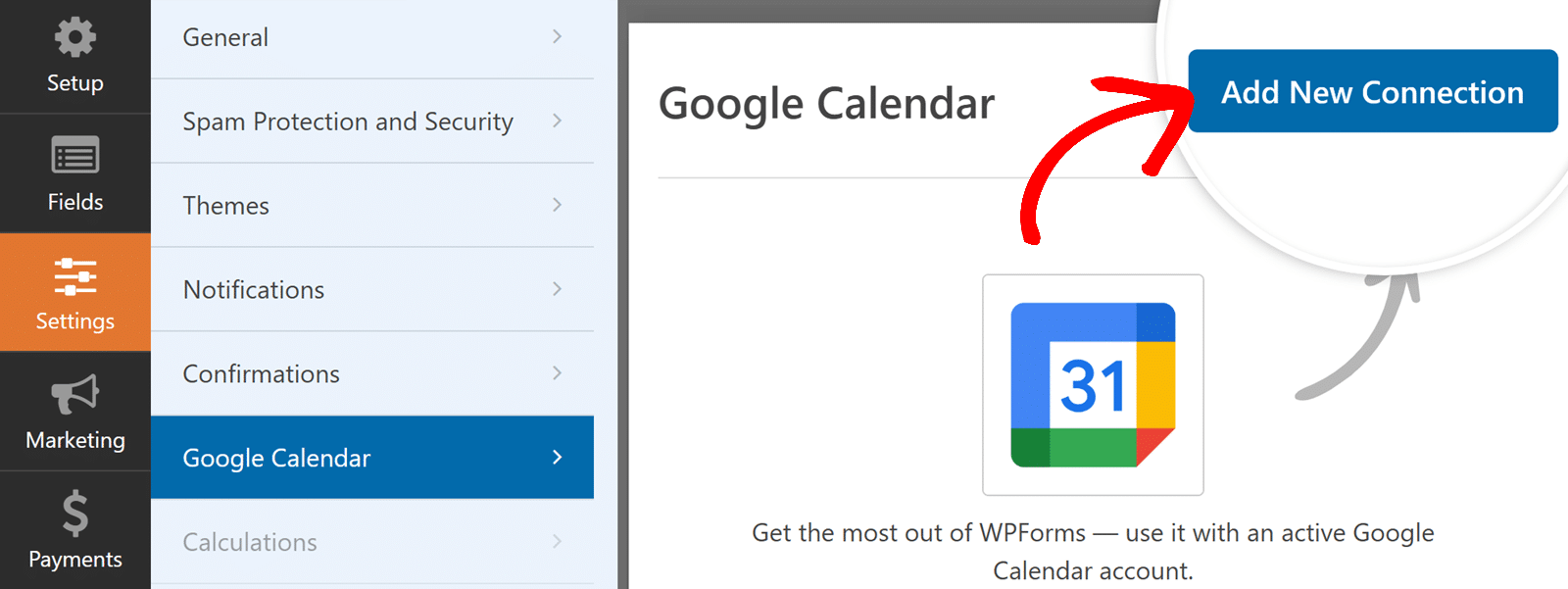 Google Calendar Addon WPForms