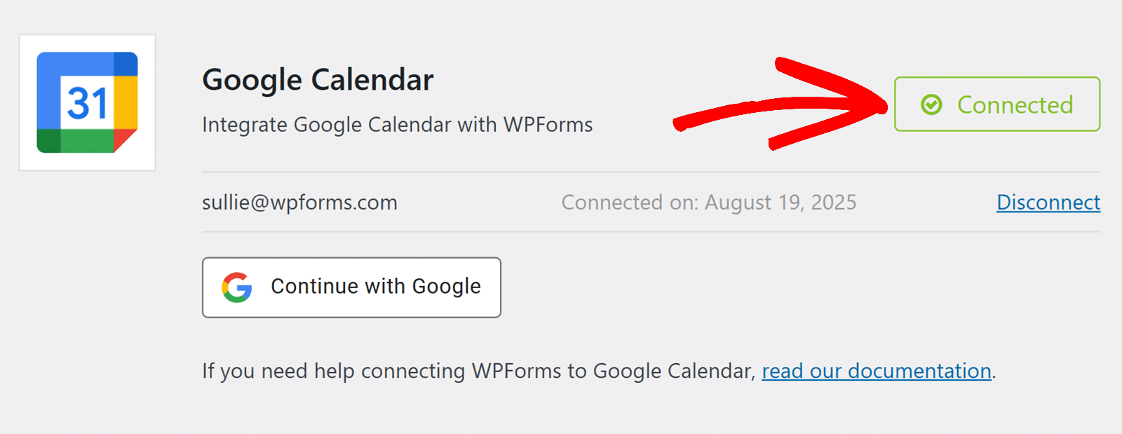 Google Calendar Addon WPForms
