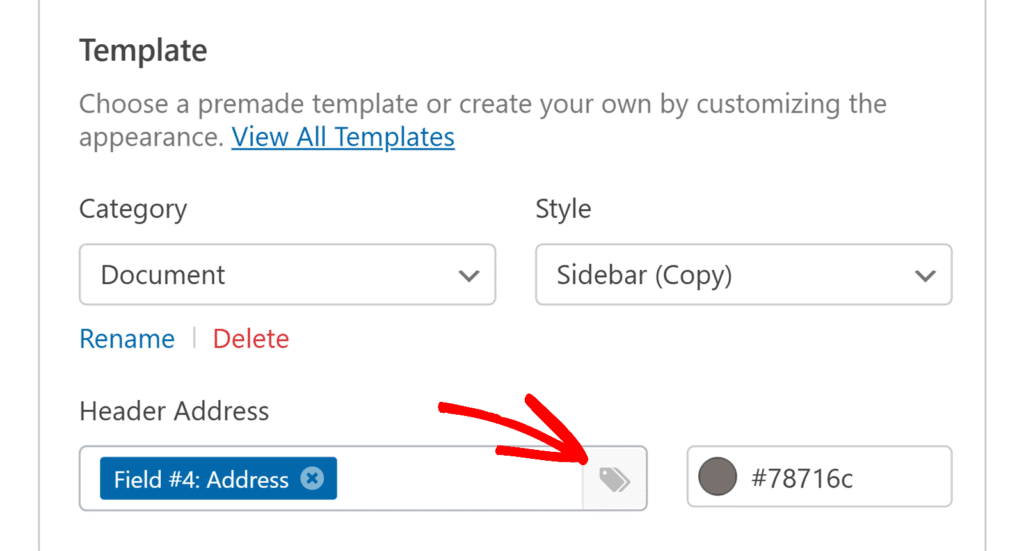 Smart tags in PDF addon