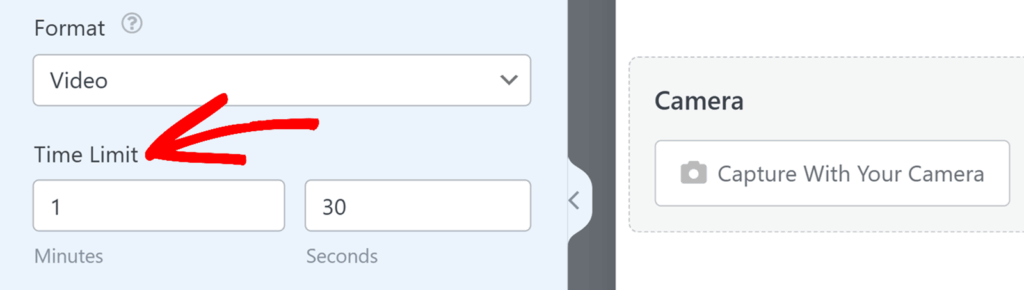 time-limit-option-camera-field - WPForms