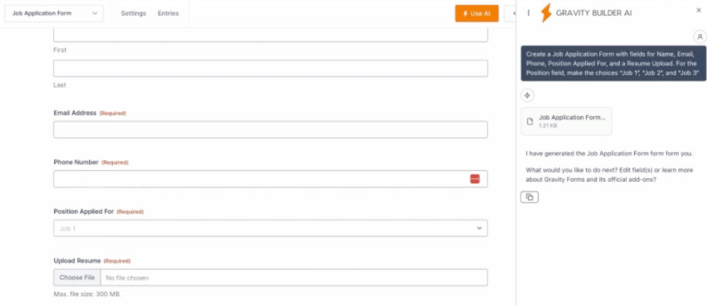 gravity builder demo