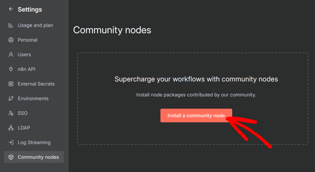 install-community-node-button - WPForms Installieren Sie eine Gemeinschaftsknoten-Schaltfläche