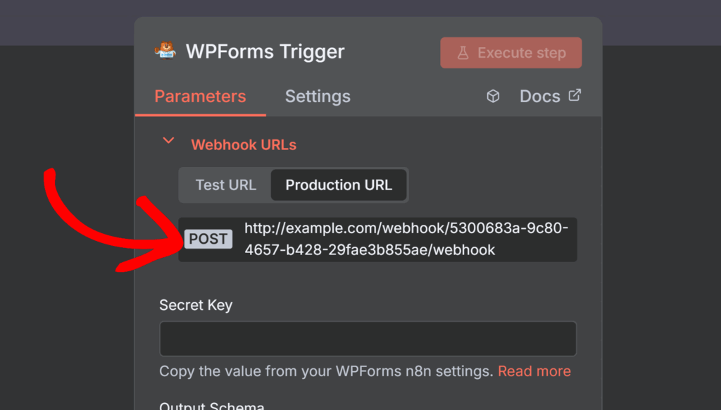 wpforms-n8n-node-webhook-url - WPForms Webhook-URL kopieren