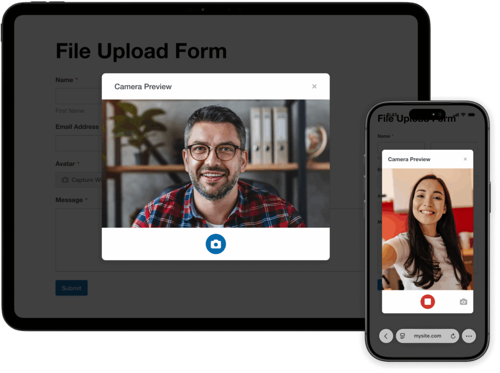 exibição do campo da câmera