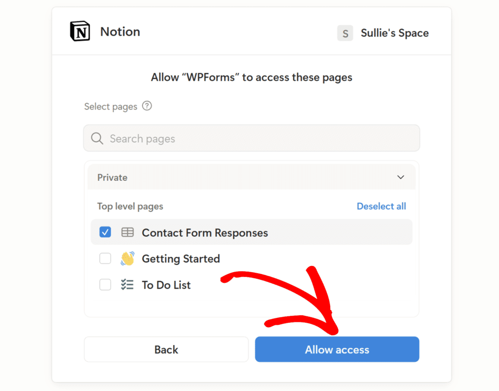 allow-access-wpforms-notion - WPForms