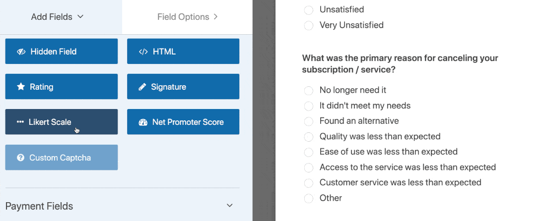 Likert Scale template question