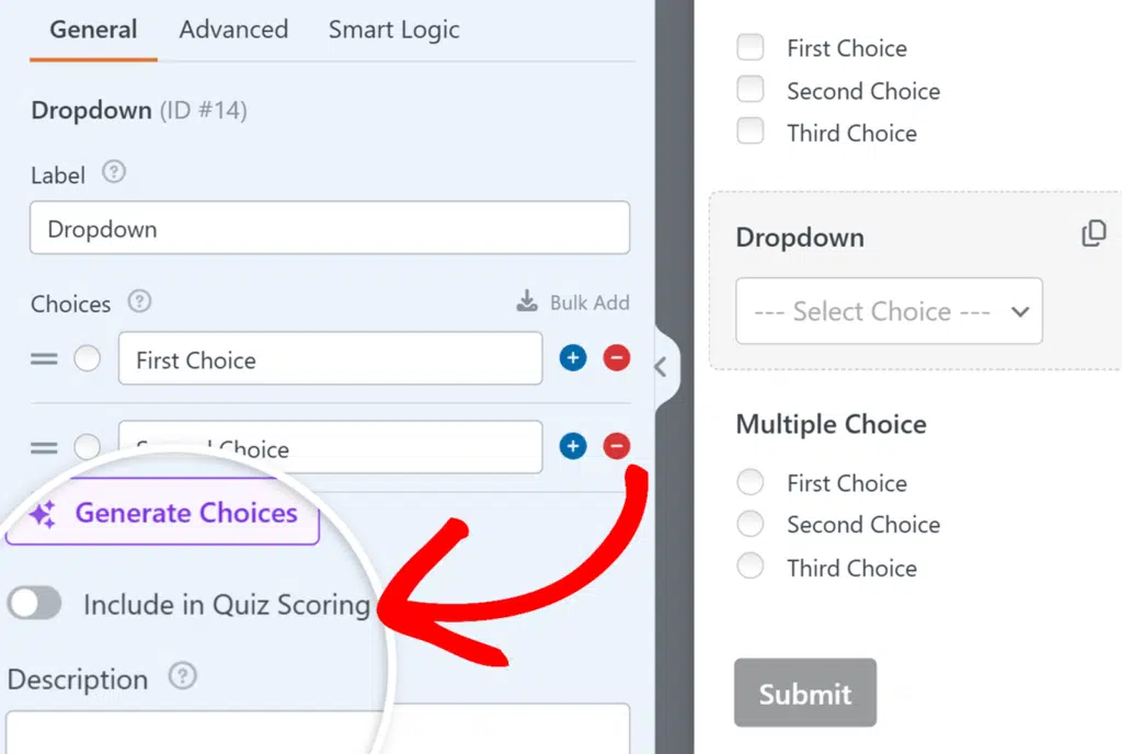 Include in quiz question