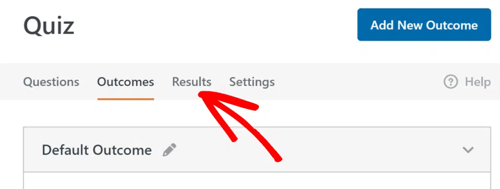 Results tab