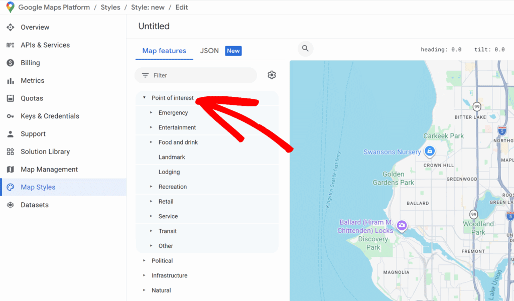 Click Point of interest