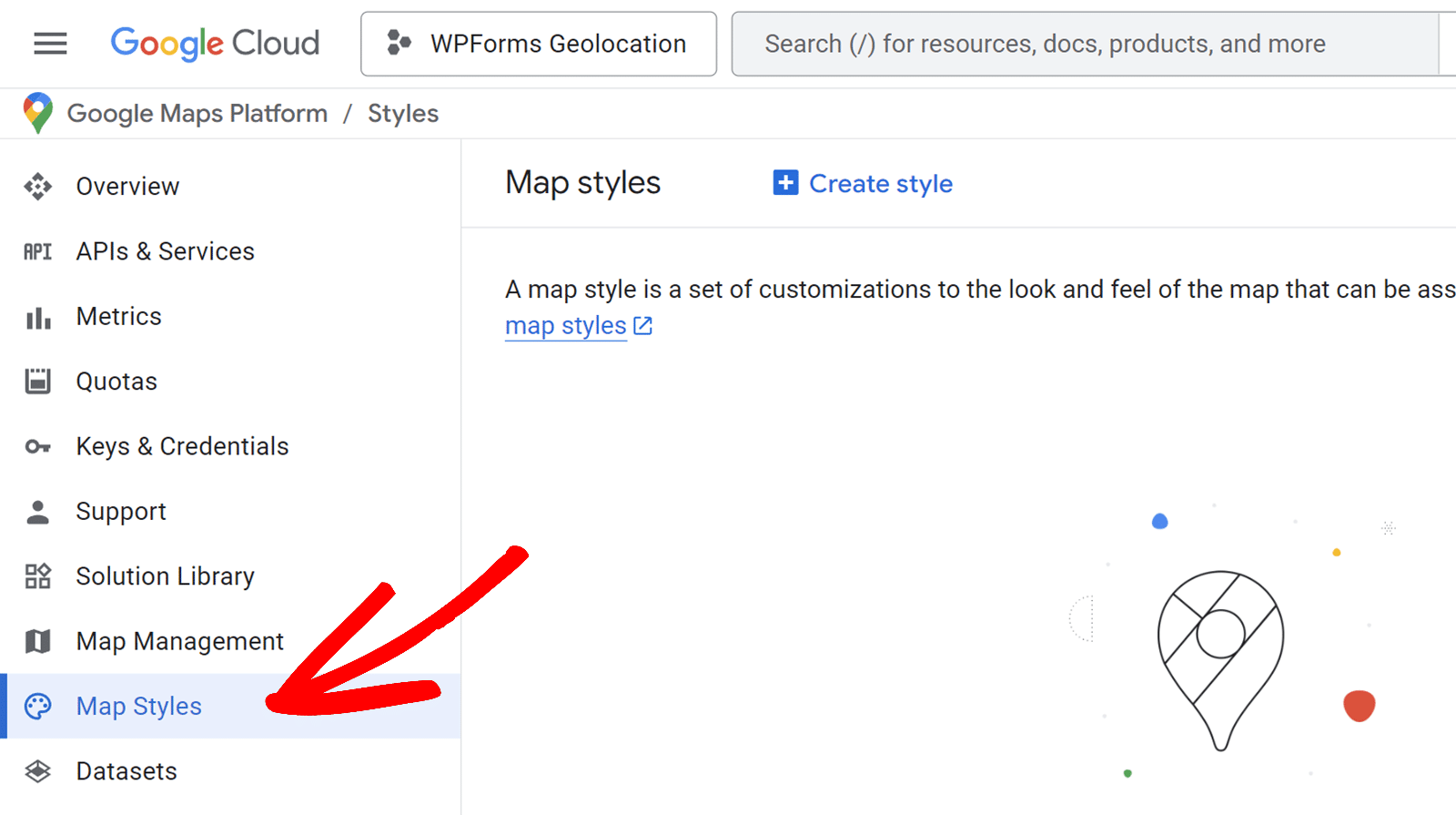 Applying Custom Map Styles to the Map Field - WPForms Developer Docs
