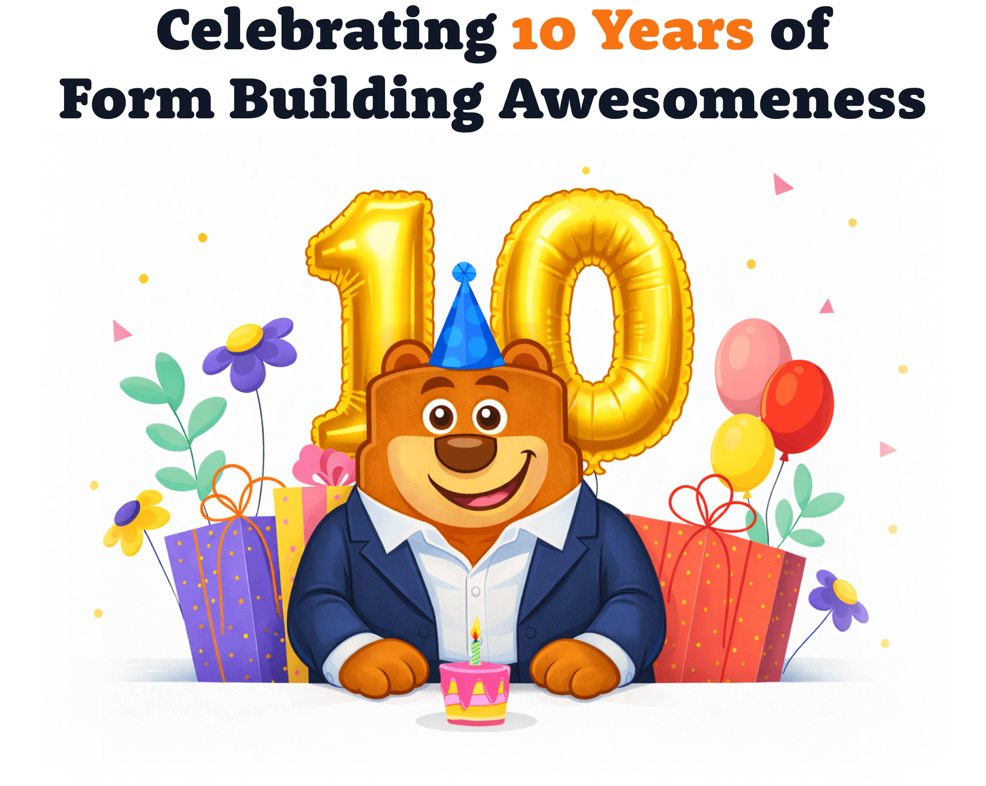 Celebramos 10 años de excelencia en la creación de formularios