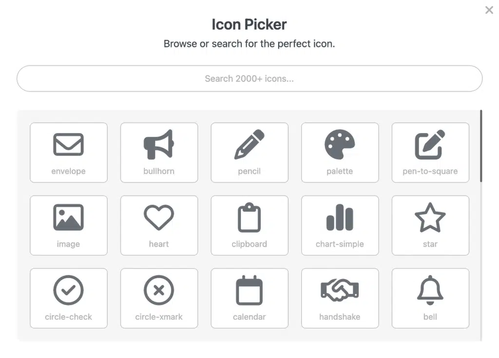 map field icon picker