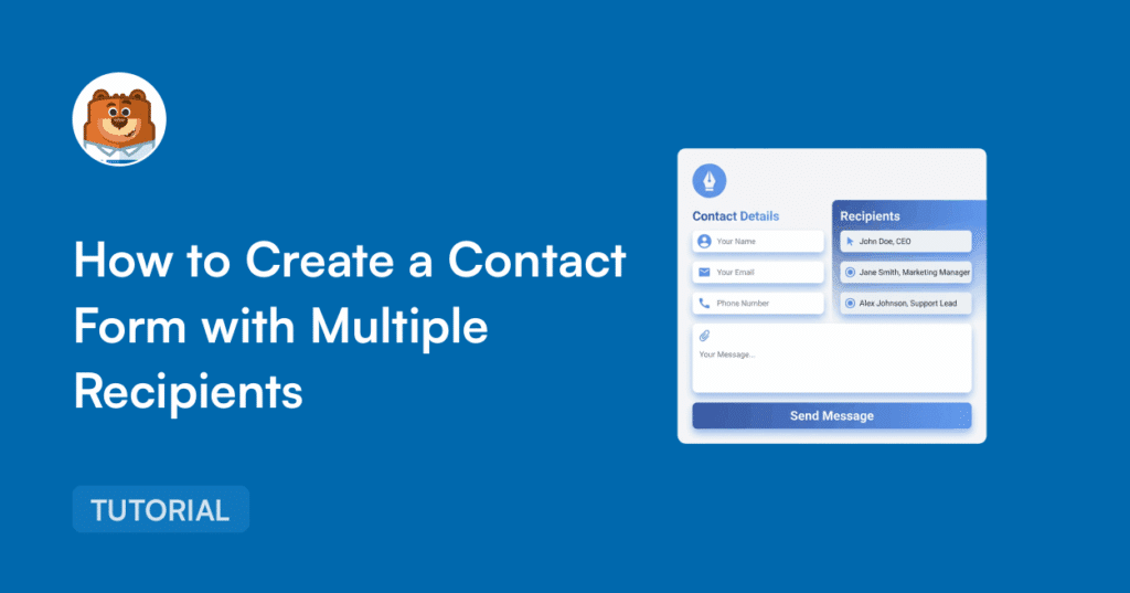 How to Create a Contact Form with Multiple Recipients