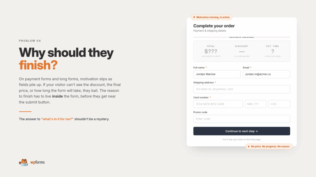 Formularbeispiel – kein Grund zum Ausfüllen