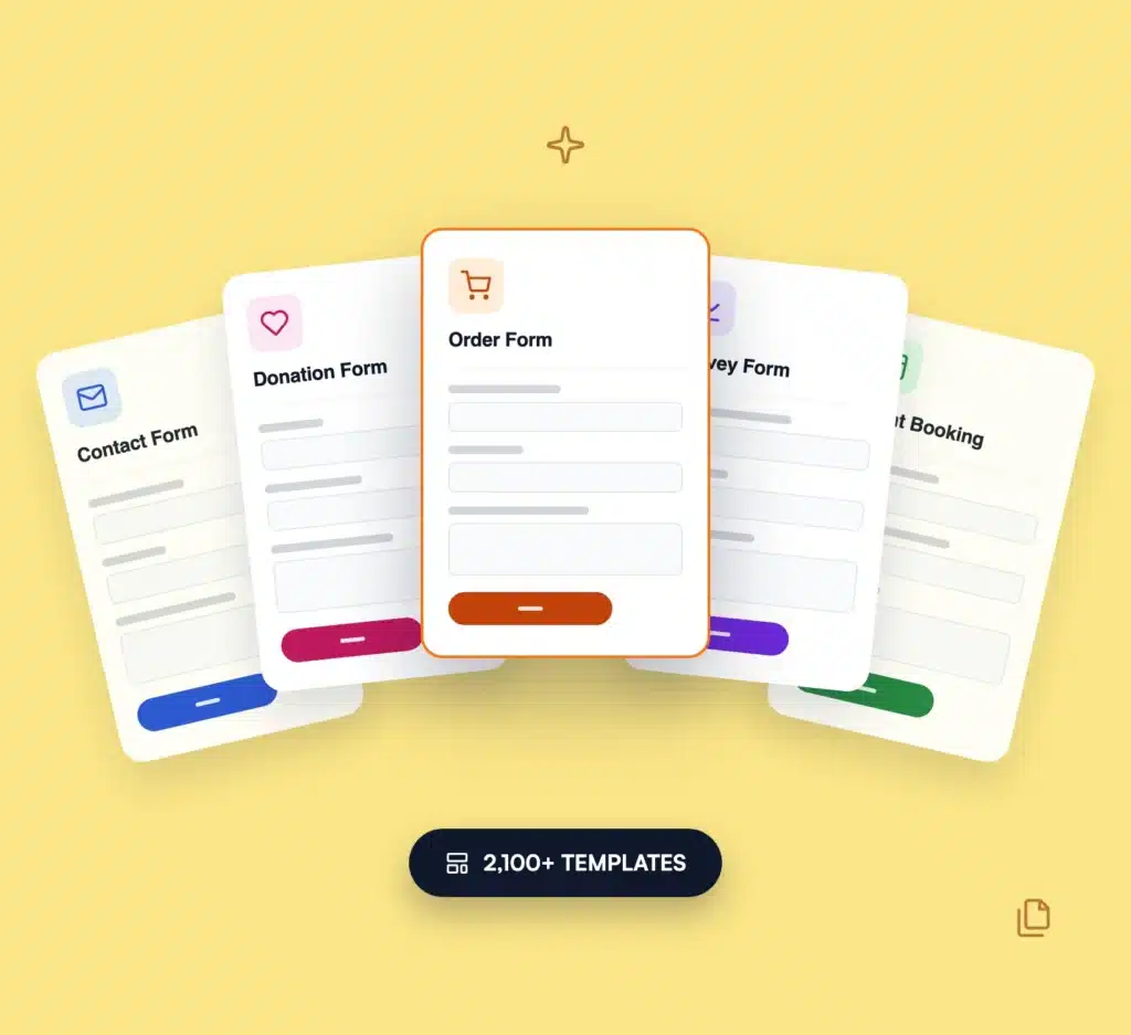 WPForms form template library