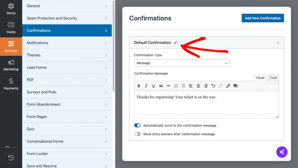 smart edit confirmation message updated