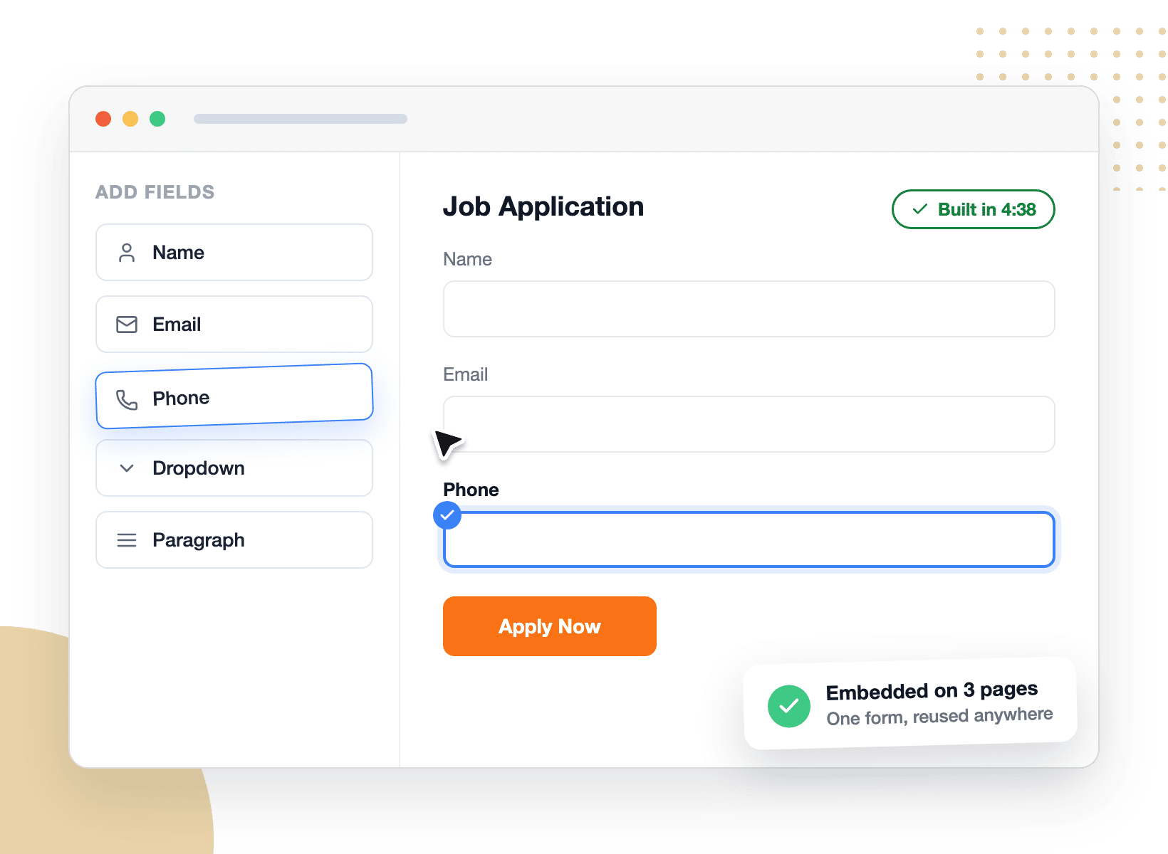 WPForms dedicated drag and drop form builder with live preview and layout fields