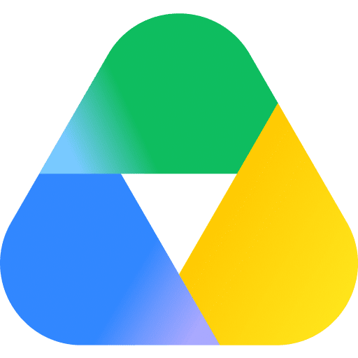 icono-google-drive-512x512 - WPForms Logotipo de Google Drive: un icono multicolor triangular en azul, verde y amarillo utilizado para servicios de almacenamiento en la nube