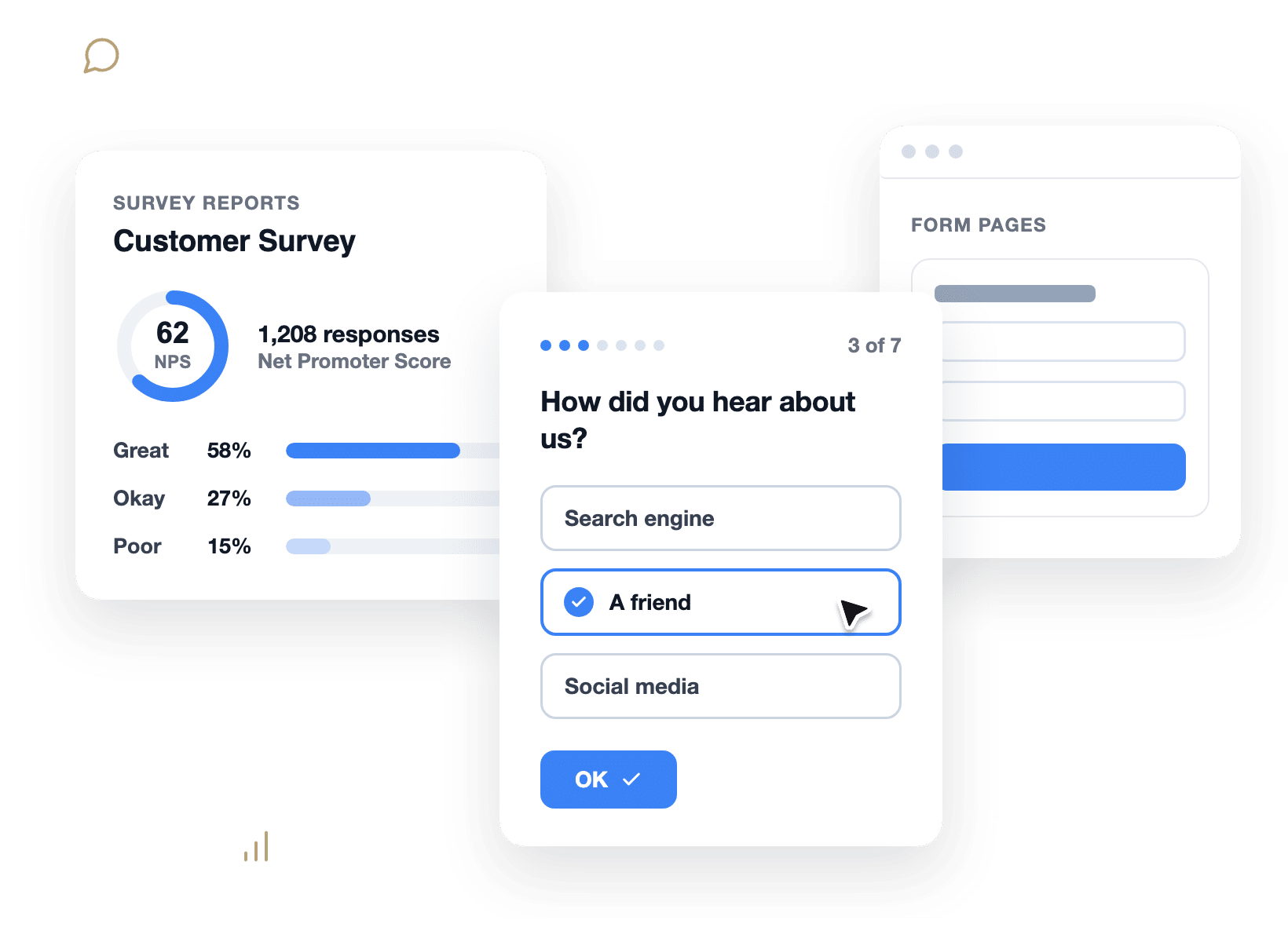 Report dei sondaggi, moduli conversazionali e landing page dei moduli di WPForms