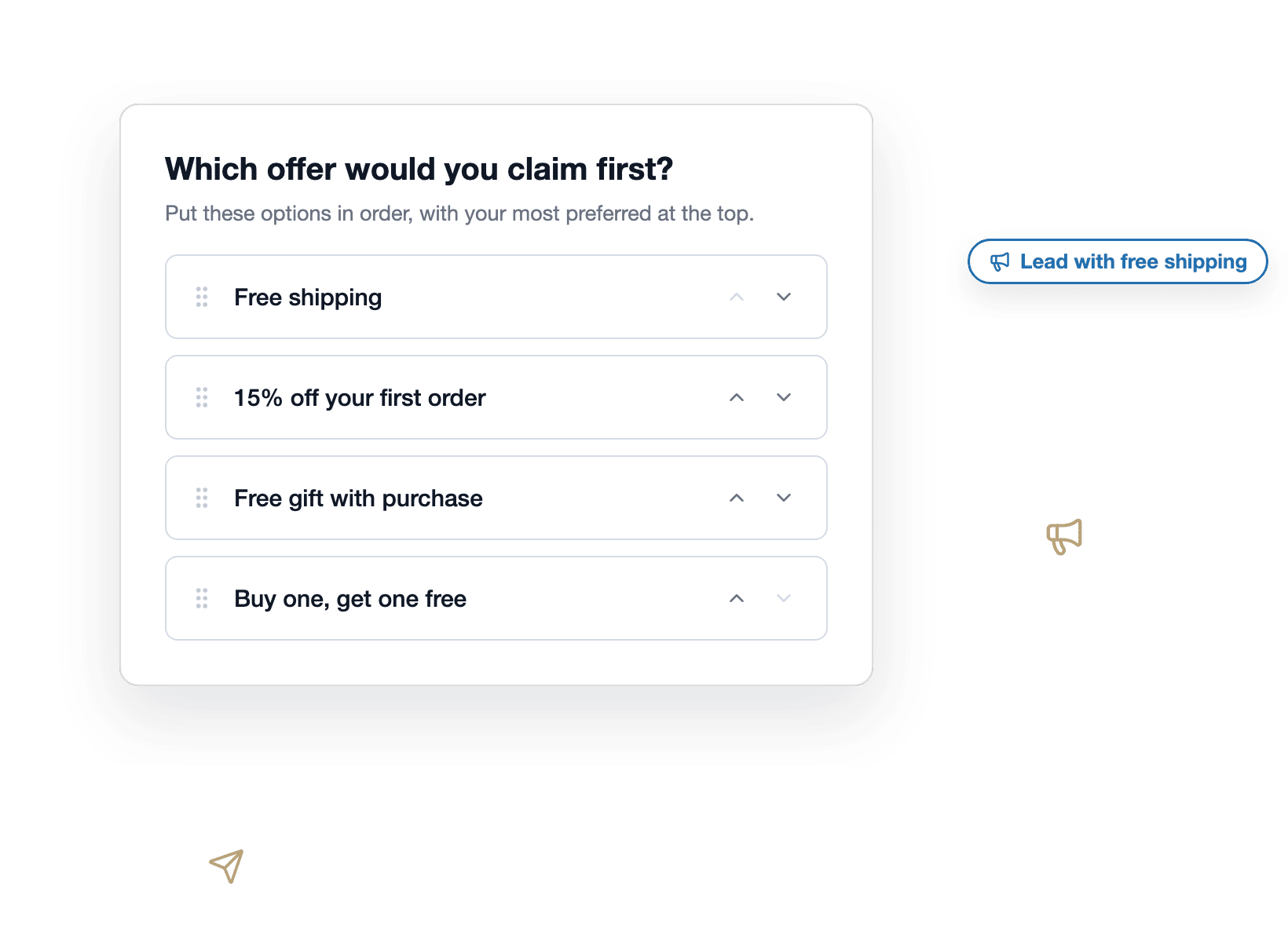 wpforms-ranking-field-marketer-offer-survey - WPForms Profissionais de marketing testando qual oferta de campanha converte com uma pesquisa de classificação do WordPress